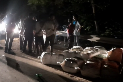 5 quintals of ganja recovered from a car full of onions