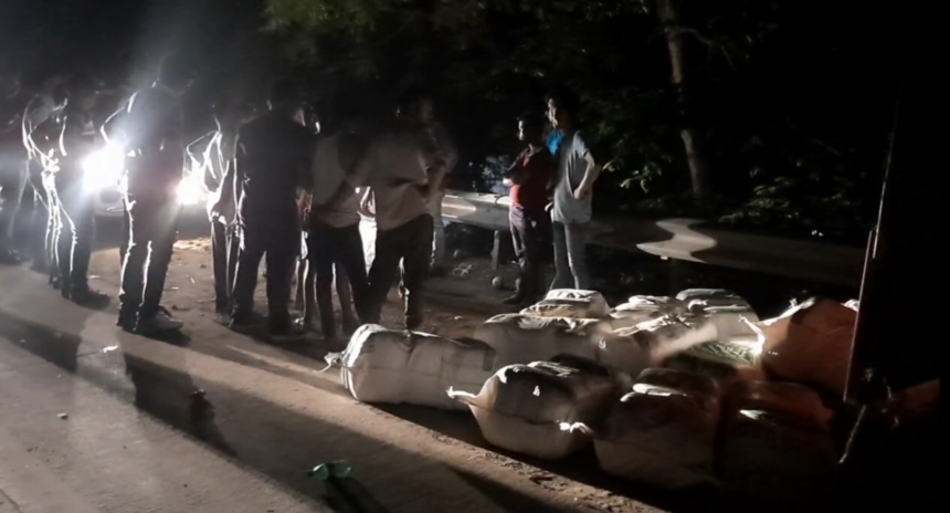 5 quintals of ganja recovered from a car full of onions