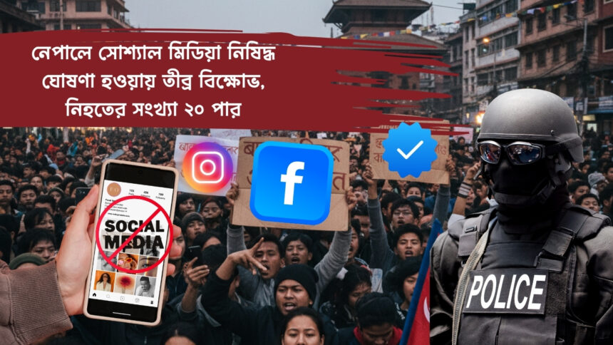 social media ban : নেপালে সোশ্যাল মিডিয়া নিষিদ্ধ ঘোষণা হওয়ায় তীব্র বিক্ষোভ, নিহতের সংখ্যা 20 পার