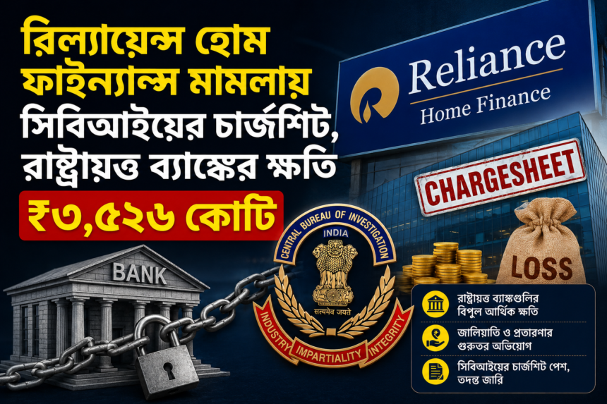 RHFL মামলায় CBI চার্জশিট | রিল্যায়েন্স হোম ফাইন্যান্স কেলেঙ্কারি | ₹৩,৫২৬ কোটি ব্যাঙ্ক জালিয়াতি