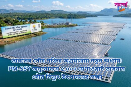 ভারতের সৌর শক্তির অগ্রযাত্রায় নতুন অধ্যায়: PM-SSY অনুমোদনে 5,০০০ মেগাওয়াট ভাসমান সৌর বিদ্যুৎ উৎপাদনের লক্ষ্য