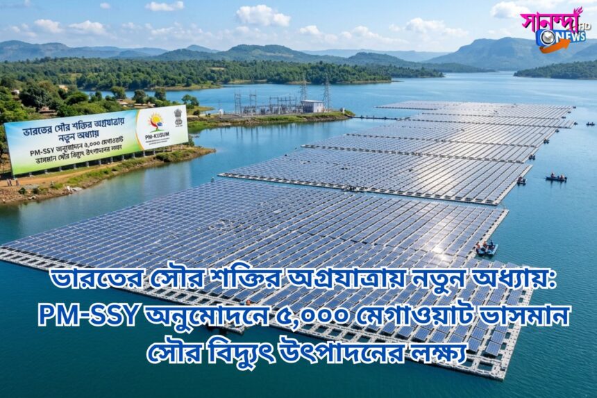 ভারতের সৌর শক্তির অগ্রযাত্রায় নতুন অধ্যায়: PM-SSY অনুমোদনে 5,০০০ মেগাওয়াট ভাসমান সৌর বিদ্যুৎ উৎপাদনের লক্ষ্য